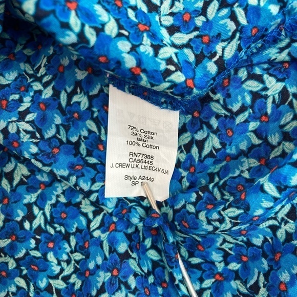 J Crew Peasant Top in Flower Patch Top - Picture 9 of 10